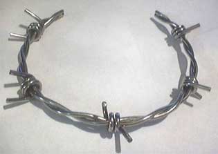 stainless steel barbed wire bracelets